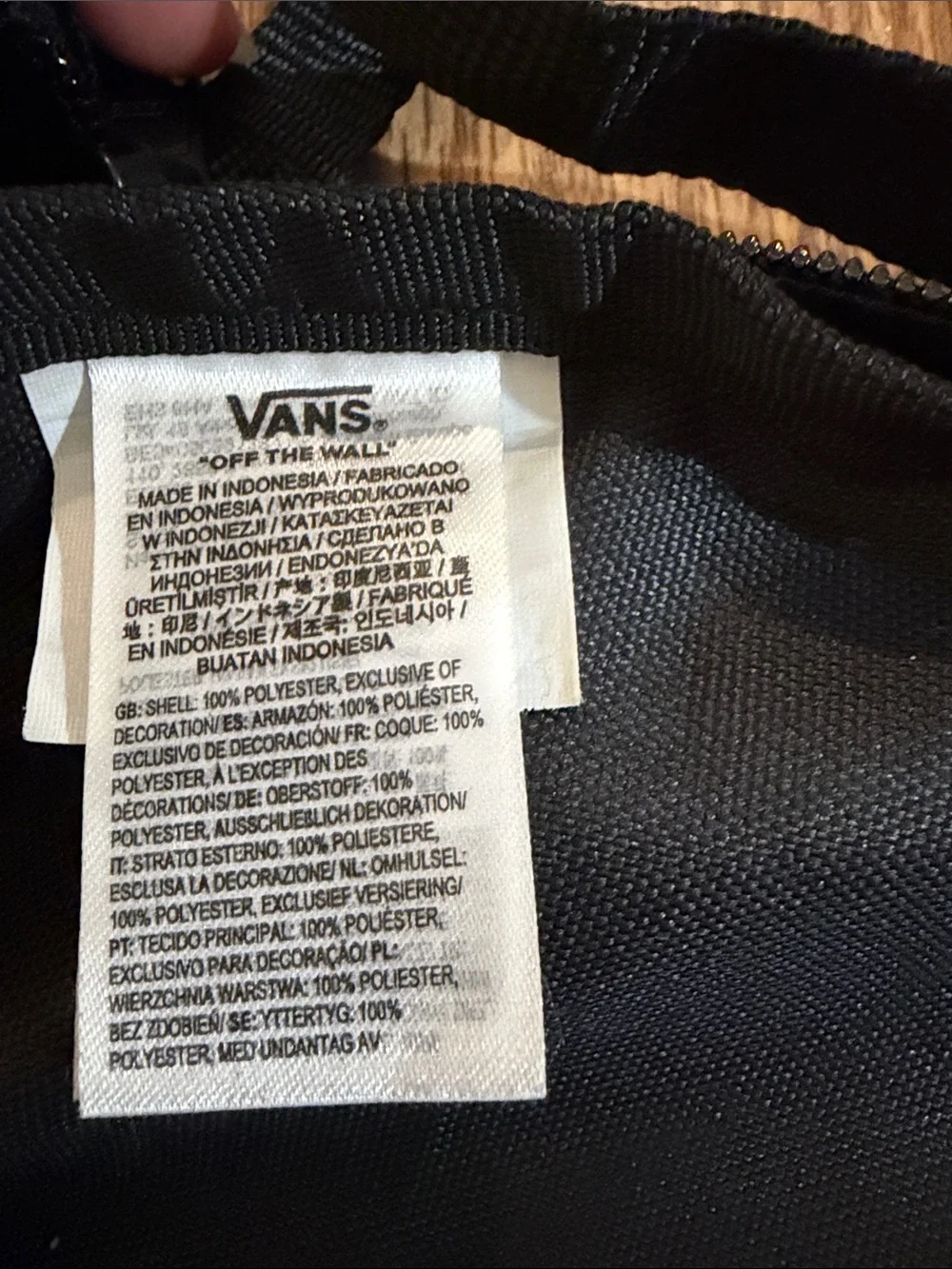 Vans Black Mini Backpack - Off The Wall